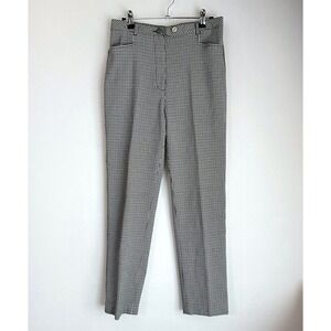 Emanuel Ungaro Liberte Gingham Checkered Pants Trousers Black‎ White 6